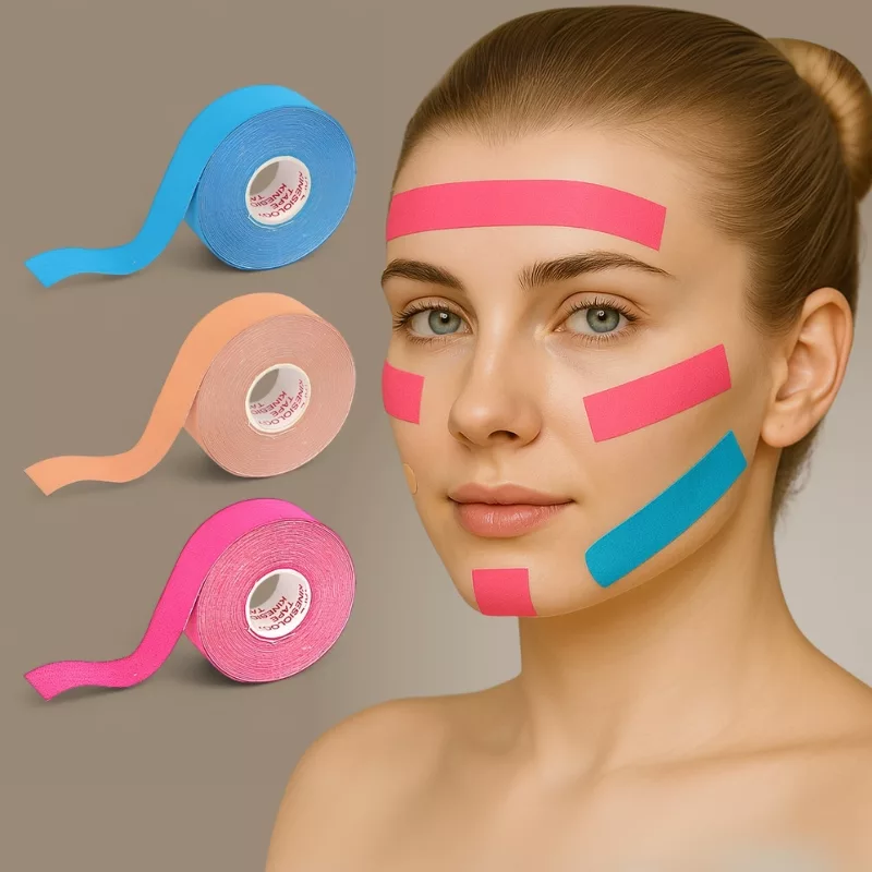 kinesiology tape, skin-lifting tape, wrinkles tape, kinesiology tape for face